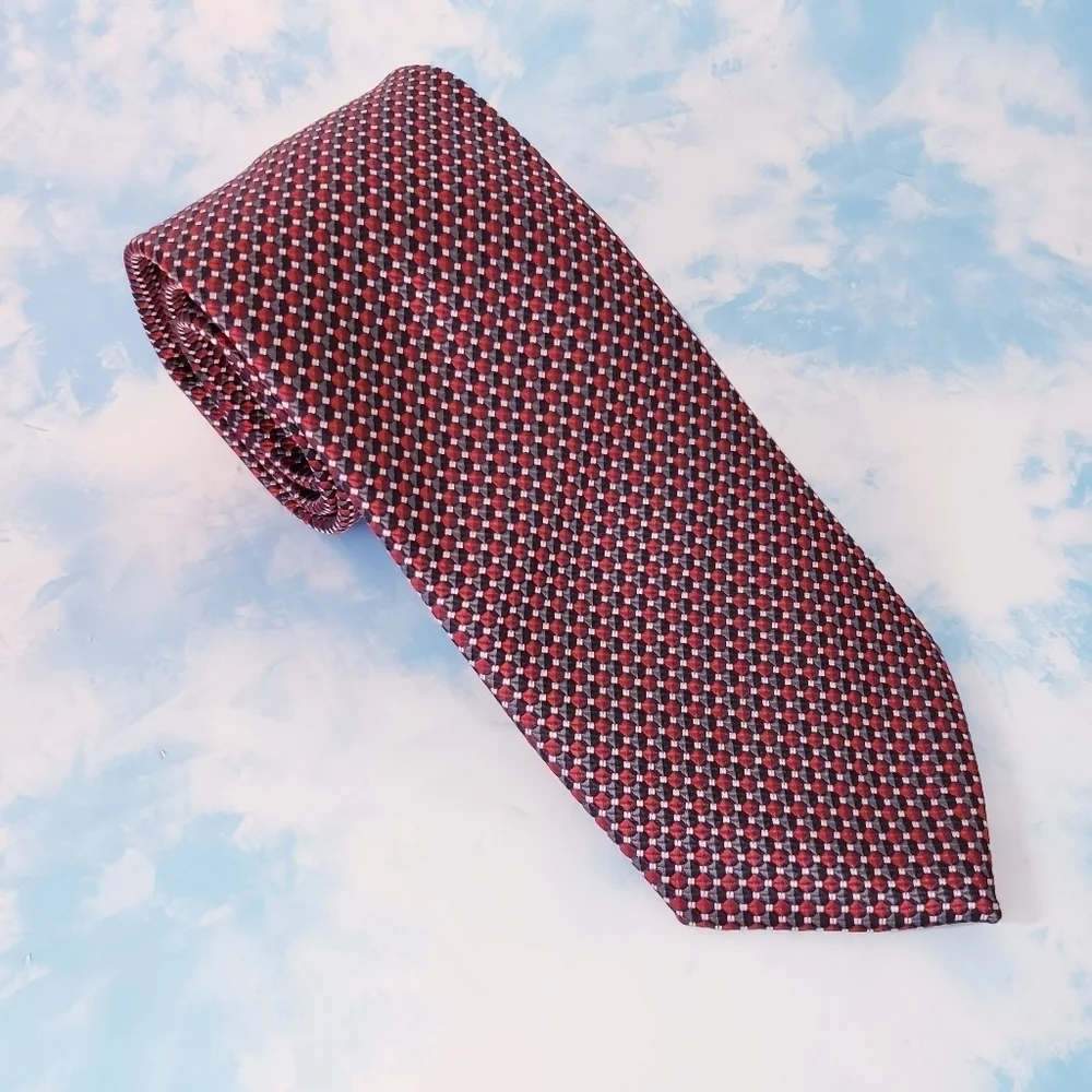 Croft & Barrow Textured‎ Red and Blue Tie